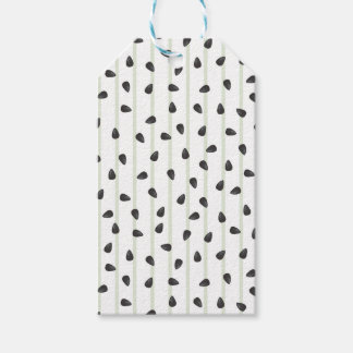 Minimalist Watermelon Seeds and Stripes Summer Wra Gift Tags