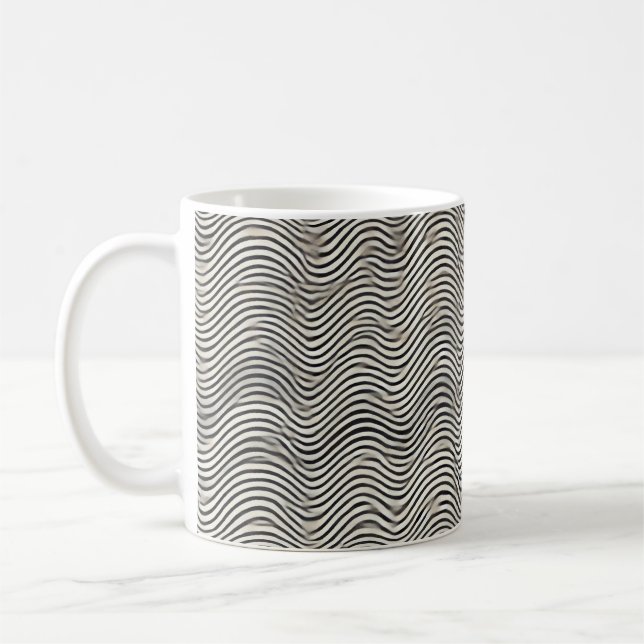 Minimalist Waves Coffee Mug (Left)