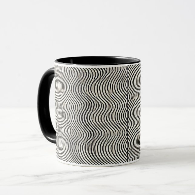 Minimalist Waves Coffee Mug (Front Left)