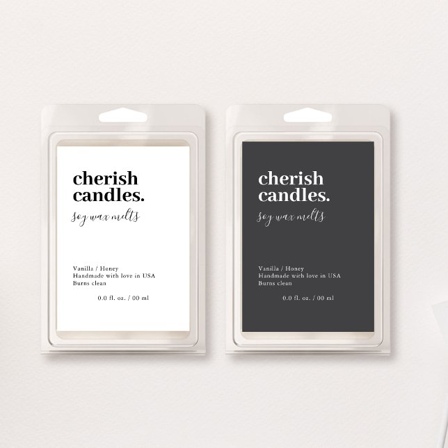 Minimalist Wax Melt Pack Black Label (Creator Uploaded)