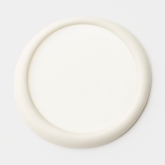 Minimalist Wax Seal Sticker Luxury Ivory (Front)