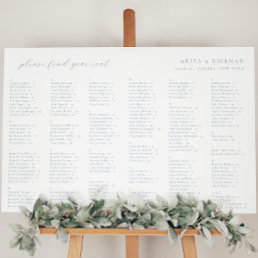 Minimalist Wedding Alphabetical Seating Chart Foam Board