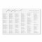 Minimalist Wedding Alphabetical Seating Chart