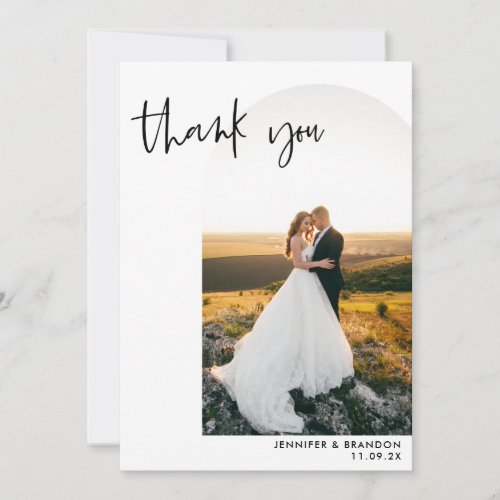 Minimalist Wedding Arch Photo Thank you