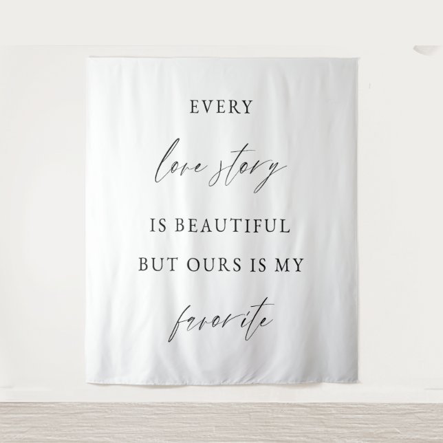 Minimalist Wedding Backdrop Banner  (Front)