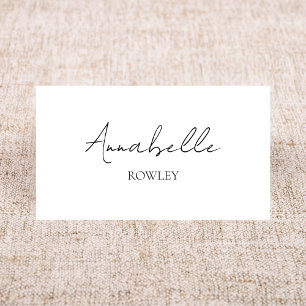 Minimalist Wedding Black White Wedding Table Name Place Card