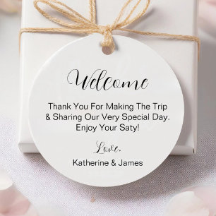 Minimalist Wedding Bridal Shower Baby Shower Favor Tags