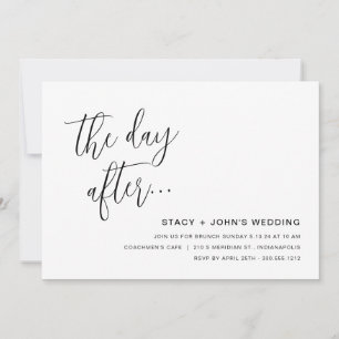 Minimalist Wedding Brunch Invitation
