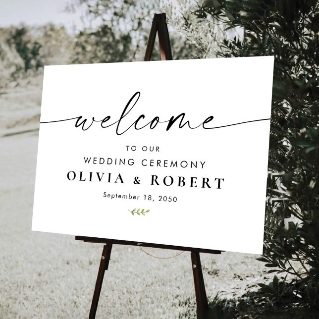 Minimalist Wedding Ceremony Foam Board (Creator Uploaded)
