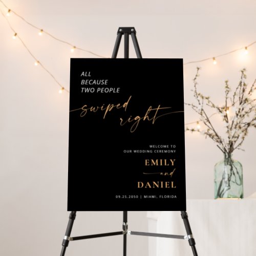 Minimalist Wedding Ceremony Foam Board