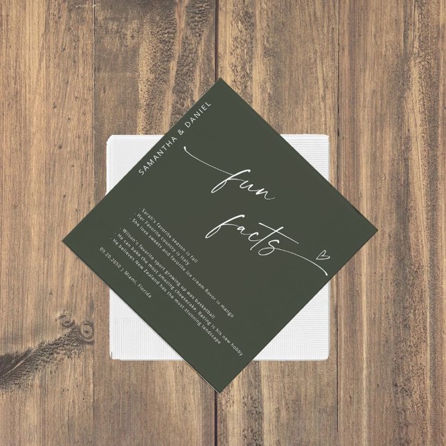 Minimalist Wedding Ceremony Napkin (Creator Uploaded)