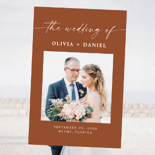 Minimalist Wedding Ceremony Photo Prop Foam Board