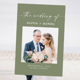 Minimalist Wedding Ceremony Photo Prop Foam Board