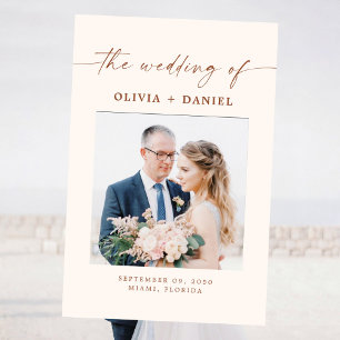 Minimalist Wedding Ceremony Photo Prop Foam Board