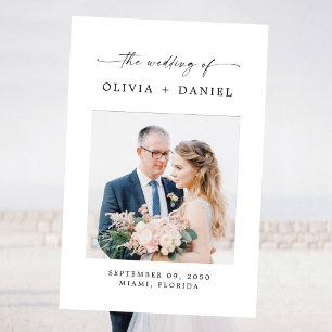 Minimalist Wedding Ceremony Photo Prop Foam Board