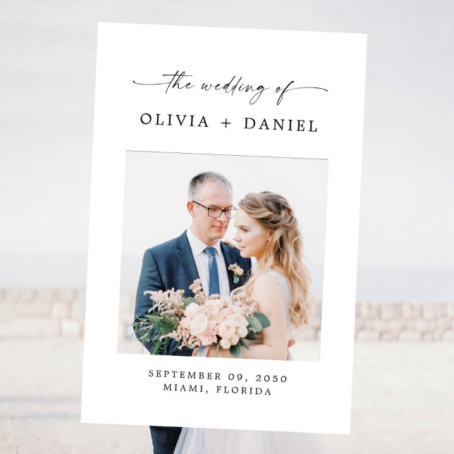 Minimalist Wedding Ceremony Photo Prop Foam Board (Creator Uploaded)