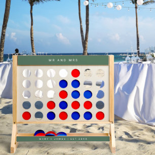 Minimalist Wedding   Custom Mr and Mrs Outdoor Fast Four