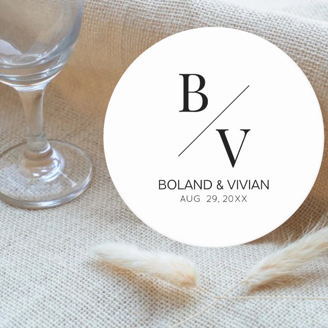 Minimalist Wedding Decor Custom Wedding Coasters (Creator Uploaded)