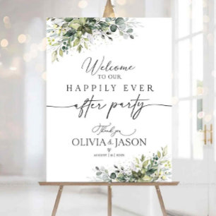 Minimalist wedding decor, Wedding Welcome Sign