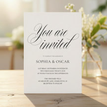 Minimalist Wedding Elegant Script Calligraphy