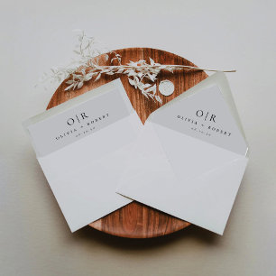 Minimalist Wedding Envelope Liner