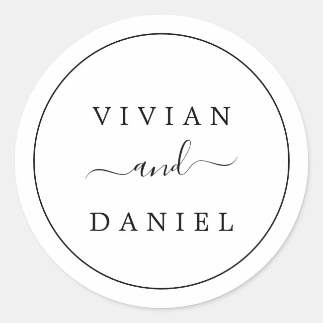 Minimalist Wedding Envelope Seals