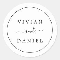 Minimalist Wedding Envelope Seals