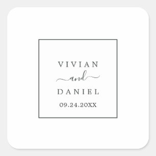 Minimalist Wedding Envelope Seals