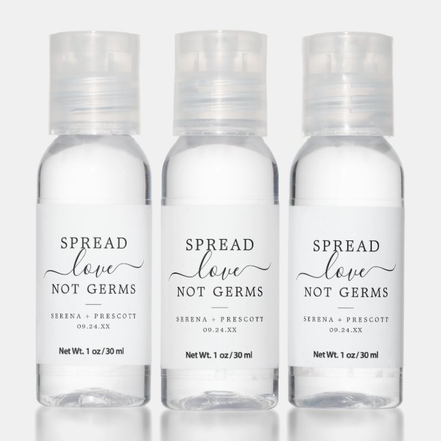 Minimalist Wedding Favor Hand Sanitizer (Set)