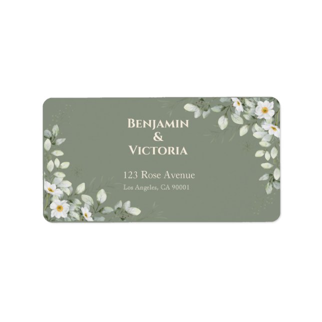 Minimalist Wedding Favor Labels (Front)