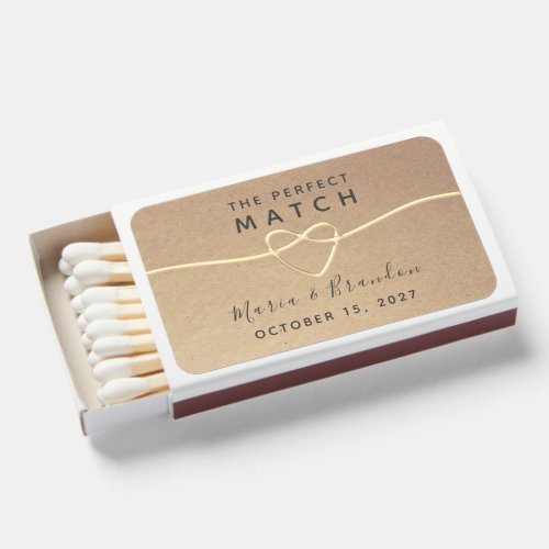 Minimalist Wedding Favor Matchboxes