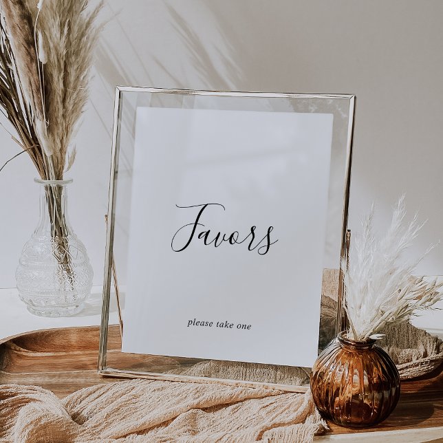 Minimalist Wedding Favors Sign (Creator Uploaded)