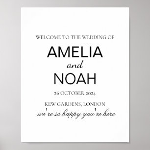 Minimalist Wedding  funny wedding wedding featurin Poster