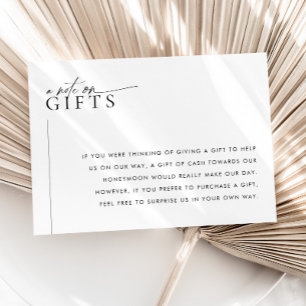 Minimalist Wedding Gift Wishing Well Card LAYLA