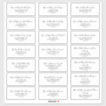 Minimalist Wedding Guest Address Labels Minimalist Wedding Guest Address Labels