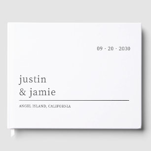 Minimalist Wedding Guest Book