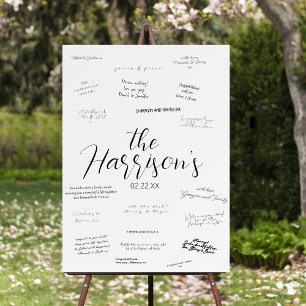 Minimalist Wedding Guest Book Alternative Foam Board