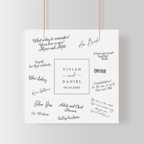 Minimalist Wedding Guest Signing Poster