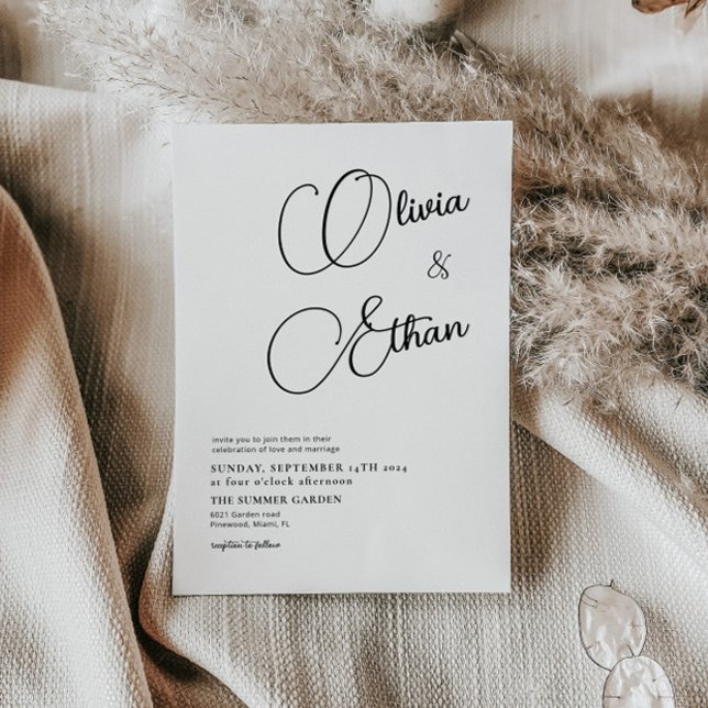 Minimalist Wedding Invitation  (Creator Uploaded)
