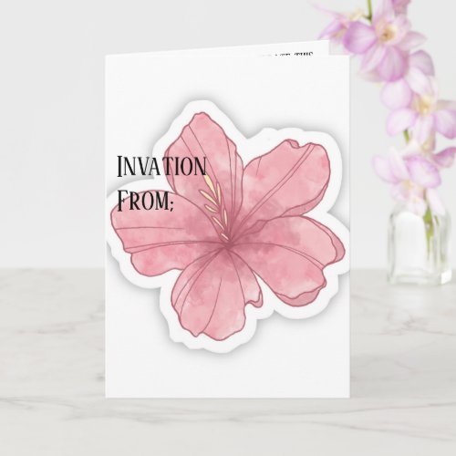 Minimalist Wedding Invitation Card