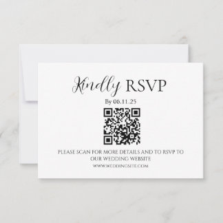 Minimalist Wedding Invitation RSVP