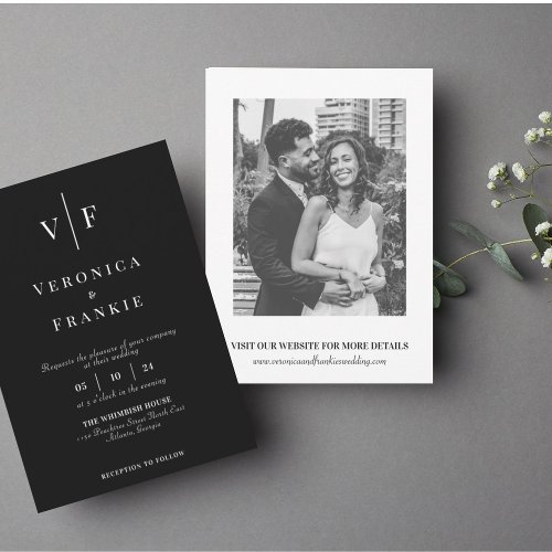 Minimalist Wedding Invitation  Simple photo 