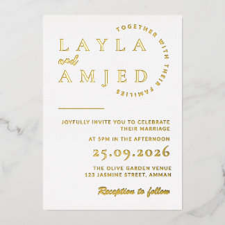 Minimalist Wedding Invitation Template