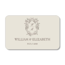 Minimalist Wedding Matchbox, Neutral Custom Match