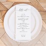 Minimalist Wedding Menu, Wedding Menu Cards<br><div class="desc">Indulge in refined simplicity with our Minimalist Wedding Menu. Its clean design elegantly showcases your culinary offerings, setting the stage for a memorable dining experience. From appetizers to desserts, guide your guests through a feast of flavors with this minimalist menu that perfectly complements your wedding aesthetic. All colors are editable,...</div>