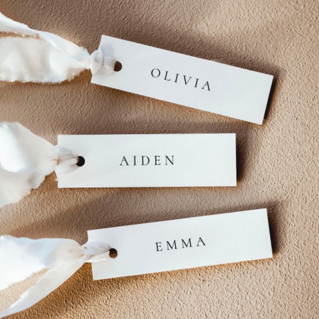 Minimalist Wedding Name Place Cards (Delivered untrimmed)