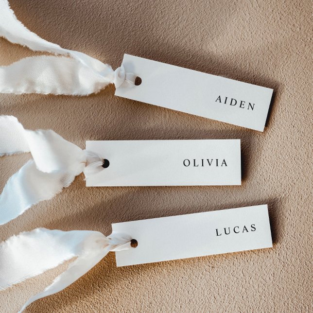 Minimalist Wedding Name Place Cards (Creator Uploaded)