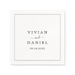Minimalist Wedding Napkins Minimalist Wedding Napkins
