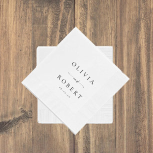 Minimalist Wedding Napkins