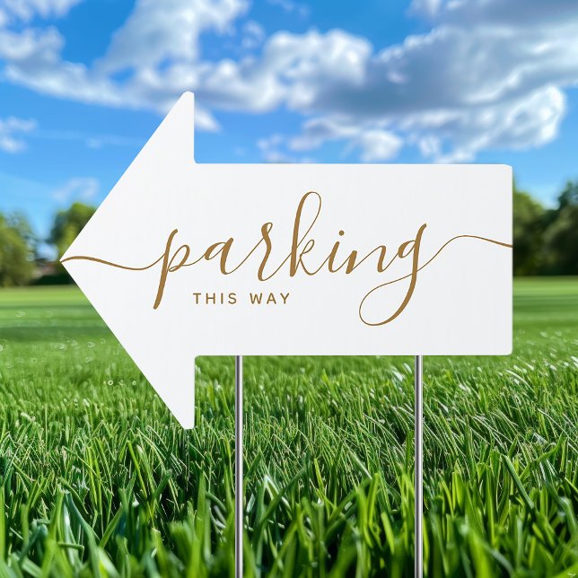 Minimalist Wedding Parking Sign (Creator Uploaded)